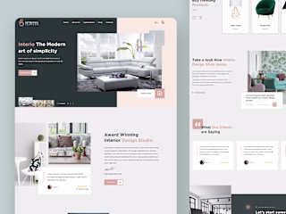 Interior Studio - Landing page