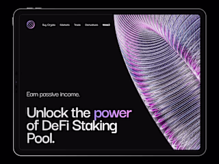 Web3 - DeFi Staking Pool LP & 3D animation
