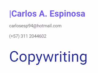 Copywriting portfolio 