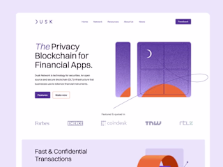 Dusk Network - Web-Redesign