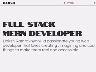 Portfolio Website Design