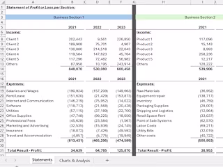 Bank Statement Categorization, P&L Creation, and Visual Analysis