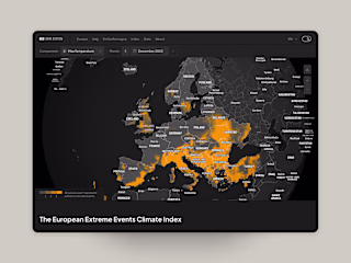 Dashboard for climate data