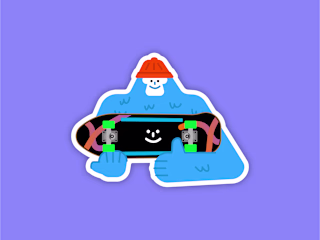"Back to school" stickers.