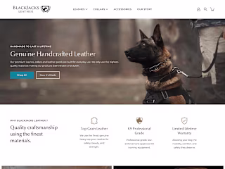 Shopify Website: Leather Shop 