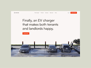 Elegant website for at-home EV charging company