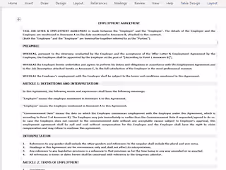 Employment Agreement