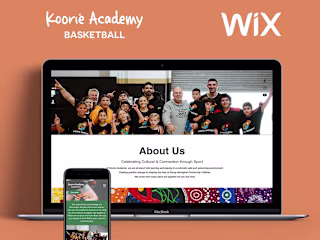 Lovely Wix based branded website for Basketball Academy