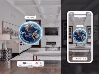 Merge HoloGlobe - Mobile and VR UI Design