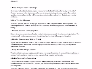 Legal Contracts for businesses (Copy Writting)