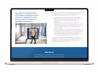 HubSpot CMS Website Design for E.N Heating and Cooling