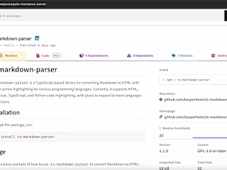 Published an NPM Package That Converts Markdown to HTML