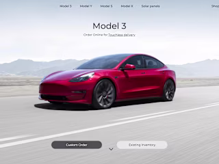 Tesla website clone