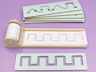 Industrial Design: Pre-Writing Educational Templates in wood