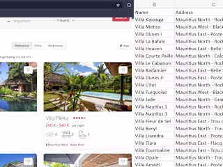 Web Scraping: Villas in Mauritius