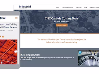 B2B Industrial HubSpot Theme Design & Development