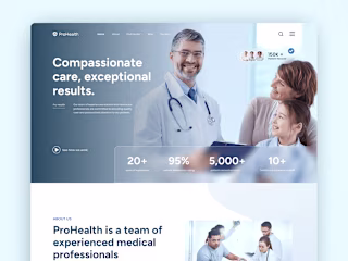 ProHealth - Medical & Healthcare Website Design

