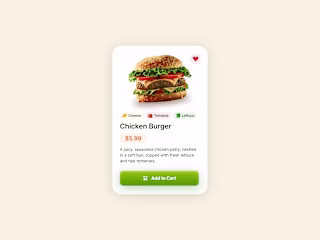 Product Card UI Design