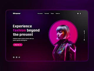 Ultrawear Fashion landing page