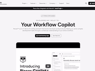Pieces for Developers - Your Workflow Copilot