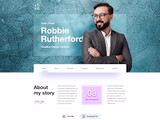 Robbie Rutherford | WordPress Personal Portfolio Website