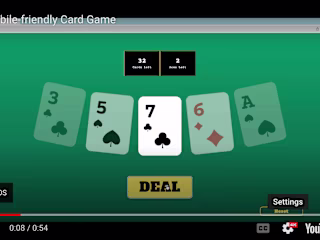 Mobile-Friendly Card Game
