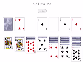 Solitaire card game