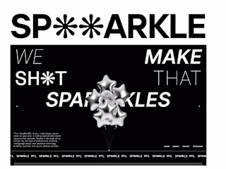 Sparkle® on Instagram: "CHROME THEMED LANDING PAGE!"