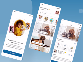 Pet Mobile App UI.