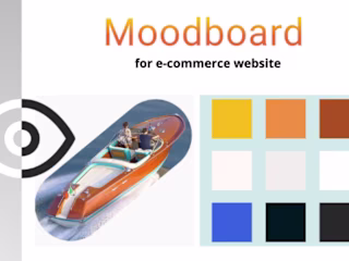 Moodboard for UI of product website
