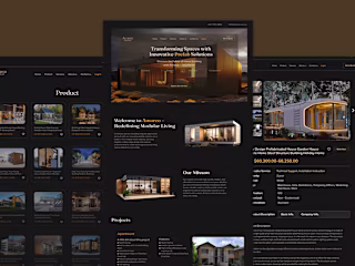 Prefab house web design (1) | Images :: Behance