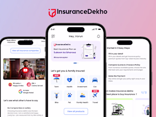 Designing the Homepage for the Insurance Dekho mobile app