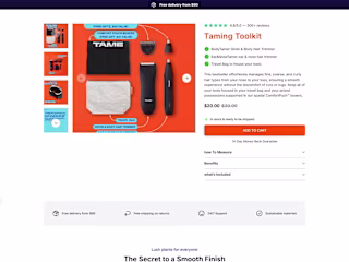 Figma to Instant | Tame Grooming Store
