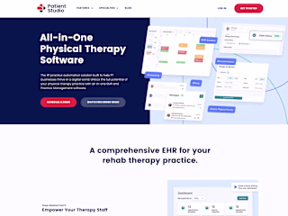 PatientStudio logo design, branding, Wix Studio website