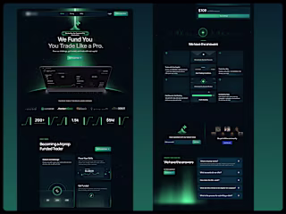 Website design for a prop firm