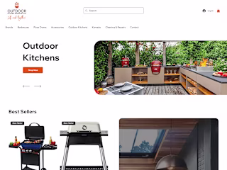 E-Commerce Design - Outdoor Kitchens & BBQs by G.K.
