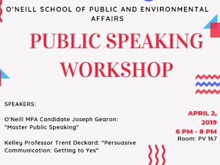 Public Speaking Workshop Poster