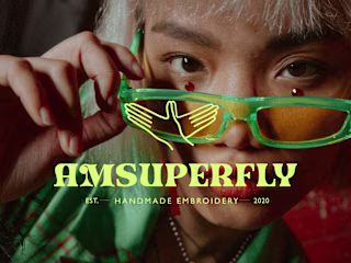 Amsuperfly visual identity