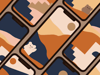 Illustrated Phone Wallpaper For Brands