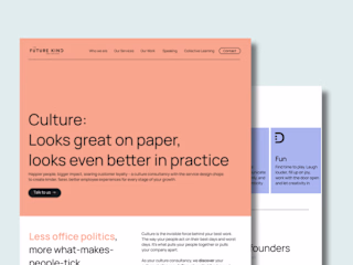Custom Squarespace Website for a Culture Design Consultancy