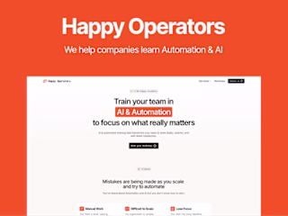 Happy Operators Website