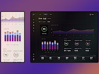 Saturn Sleep Tracking - UI, UX and Creative