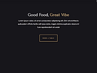 Restaurant Landing Page