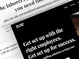 Website Development for Elite Staffing Solution