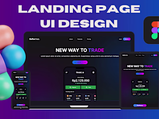Responsive landing page UI design on Figma | Behance