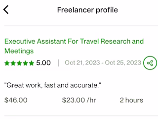 Virtual assistant task 