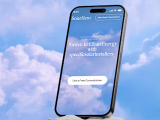 Landing page Redesign: SolarHero Clean Energy :: Behance