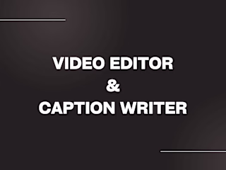 Video Editing and Closed Captioning Services