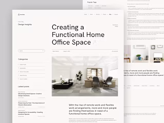 Minimalist Architecture & Interior Website Design UI