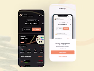 Parkway wallet: UI/UX Payments app and marketing Ads design